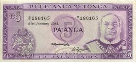 Tonga P.21a 5 Pa´anga 21.1.1981 (3) 