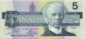 Canada P.095a1 5 Dollars 1986 (1) 