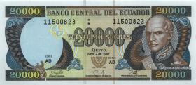 Ecuador P.129b 20.000 Sucres 1997 (1) 