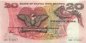 Papua-Neuguinea / Papua New Guinea P.10b2 20 Kina (1975) (1) 