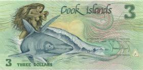 Cook Inseln / Cook Islands P.06 3 Dollars 1992 (2) 