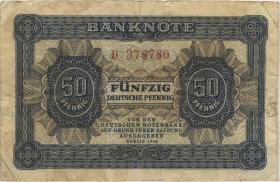 R.339a: 50 Pfennig 1948  6-stellig Serie D (3) 