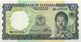 Tansania / Tanzania P.03e 20 Shilings (1966) (1) 