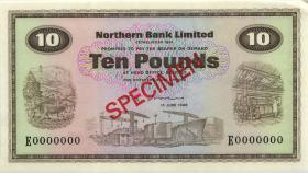 Nordirland / Northern Ireland P.189fs 10 Pounds 1988 Specimen (1/1-) 