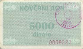 Bosnien & Herzegowina / Bosnia P.051c 5.000 Dinara (1992) (2) 