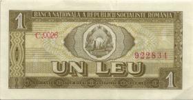 Rumänien / Romania P.091 1 Leu 1966 (3) 