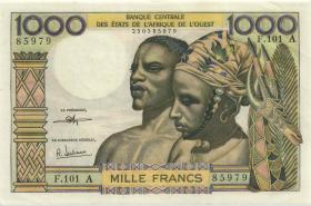 West-Afr.Staaten/West African States P.103Ai 1000 Francs o.D. Elfenbeinküste (1) 