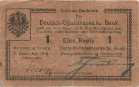 R.922a: Deutsch-Ostafrika 1 Rupie 1915 H (3) "Kielich" 