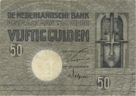 Niederlande / Netherlands P.047 50 Gulden 1929 (3-) 