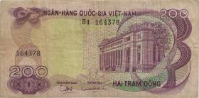 Südvietnam / Viet Nam South P.027 200 Dong (1970) (3-) 