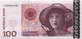 Norwegen / Norway P.49f 100 Kronen 2014 (1/1-) 