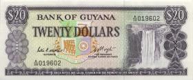 Guyana P.24c 20 Dollars (1983) (1) 