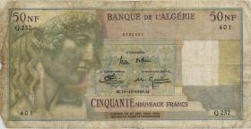 Algerien / Algeria P.120a 50 Neue Francs 18.12.1959 (5) 