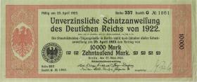 Sch.03b 10.000 Mark Schatzanweisung 1923 (2) 
