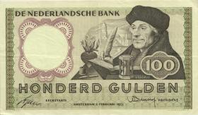Niederlande / Netherlands P.088 100 Gulden 1953 (3+) 1 QB008124 