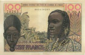 West-Afr.Staaten/West African States P.002b 100 Francs (1959) (2) 