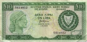 Zypern / Cyprus P.48b 10 Pounds 1983 (3) 