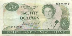 Neuseeland / New Zealand P.173c 20 Dollars (1989-92) (3) 