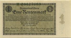 R.154a: 1 Rentenmark 1923 Reichsdruck (1) H 