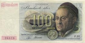 R.256 100 DM 1948 Bank Deutscher Länder (3) P.91 