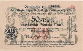 Notgeld Königsberg 50 Mark 1918 (2) 
