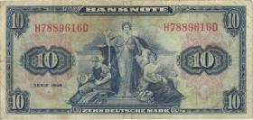 R.238 10 DM 1948 Bank Deutscher Länder (3-) H/D 
