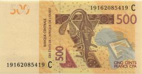 West-Afr.Staaten/West African States P.319Ch 500 Francs 2019 (1) 