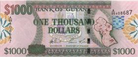 Guyana P.39a 1000 Dollars (2006) (1) 