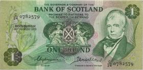 Schottland / Scotland P.111b 1 Pound 30.8.1973 (3) 