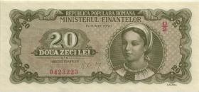 Rumänien / Romania P.084 20 Lei 1950 (2+) 