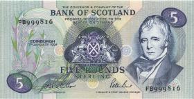 Schottland / Scotland P.116b 5 Pounds 1994 FB 999816 (1) 