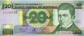 Honduras P.073d 20 Lempiras 1996 (1) 