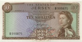 Jersey P.07 10 Shillings (1963) B 999873- (1) 