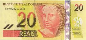 Brasilien / Brazil P.250a 20 Reais (2002-) (1) 