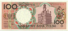 Polen / Poland P.170 100 Zlotych 1990 ohne Überdruck (1) 