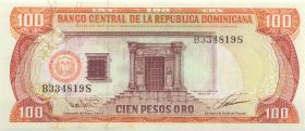 Dom. Republik/Dominican Republic P.144a 100 Pesos Oro 1993 (1) 
