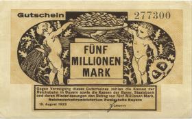 PS1102 Reichsbahn München 5 Millionenn Mark 1923 (3) 