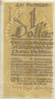 Westfalen 1 Dollar = 4,20 Goldmark 1923 Leinen (1-) 