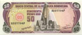 Dom. Republik/Dominican Republic P.135a 50 Pesos Oro 1991 (1) 