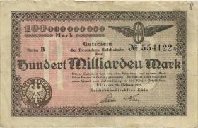 PS1292 Reichsbahn Köln 100 Milliarden Mark 1923 (4) 