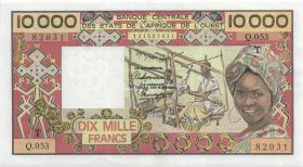 West-Afr.Staaten/West African States P.809Ti 10.000 Francs (1977) (1) 