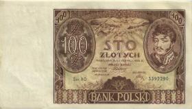 Polen / Poland P.074a 100 Zlotych 1932 (2) 