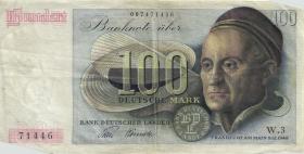 R.256 100 DM 1948 Bank Deutscher Länder 1-stellig (3+) 