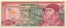 Mexiko / Mexico P.064d 20 Pesos 1977 (1) 