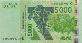 West-Afr.Staaten/West African States P.717KI 5.000 Francs 2013 (1) 