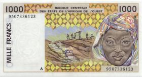 West-Afr.Staaten/West African States P.111Ae 1000 Francs 1995 (1) 