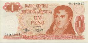 Argentinien / Argentina P.287 1 Peso (1970-73) (1) U.5 