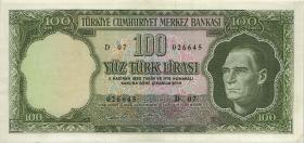 Türkei / Turkey P.182b 100 Lira 1930 (2) 