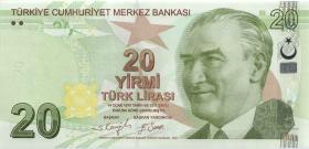 Türkei / Turkey P.224f 20 Lira 2009 (2022) (1) 