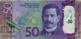 Neuseeland / New Zealand P.194b 50 Dollars (20)18 Polymer (1) 